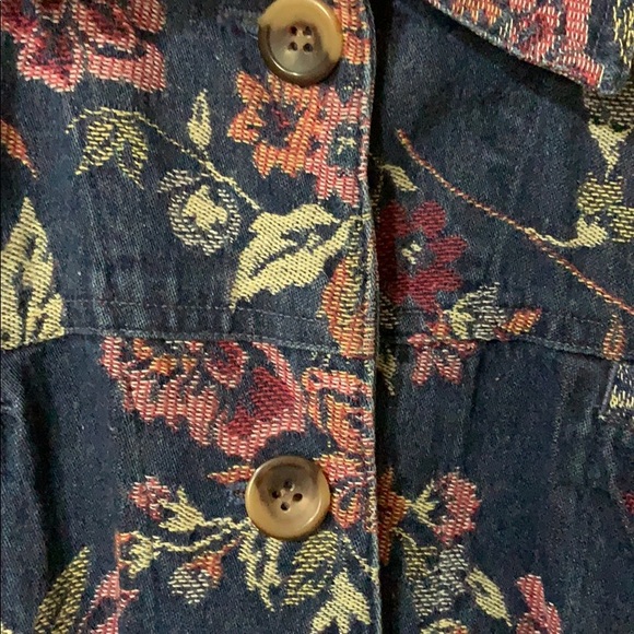 Jacket-APPLESEEDS WOMENS FLORAL JACK - Picture 6 of 8